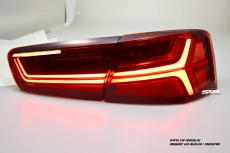 SW-Celi LED Rckleuchten fr Audi A6 4G Limousine 11-14 Lightbar red clear