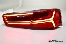 SW-Celi LED Rckleuchten fr Audi A6 4G Limousine 11-14 Lightbar red clear