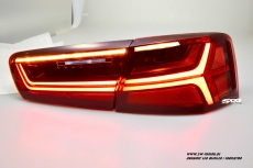 SW-Celi LED Rckleuchten fr Audi A6 4G Limousine 11-14 Lightbar red clear