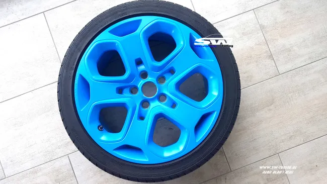 sprayfoil / NEON blue shiny Spray foil Foliatec 2x400ml & 2x400ml Primer 43,72EUR/1l