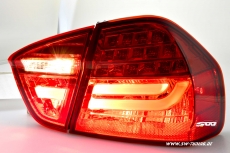 SW-Celi LED taillights for 3Series BMW E90 sedan 05-08 red smoke Lightbar (not 335d)