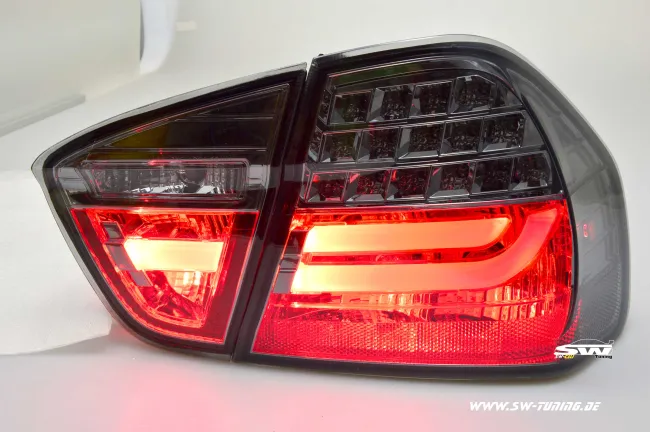 SW-Celi LED taillights for 3Series BMW E90 sedan 05-08 smoke red Lightbar (not 335d)