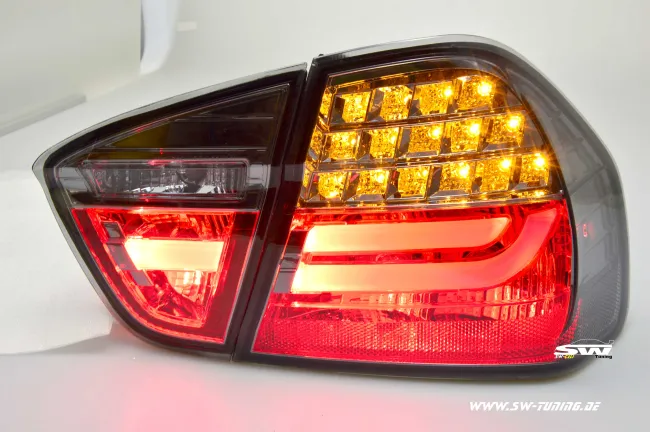 SW-Celi LED taillights for 3Series BMW E90 sedan 05-08 smoke red Lightbar (not 335d)
