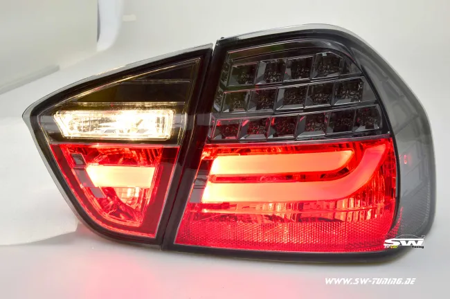 SW-Celi LED taillights for 3Series BMW E90 sedan 05-08 smoke red Lightbar (not 335d)