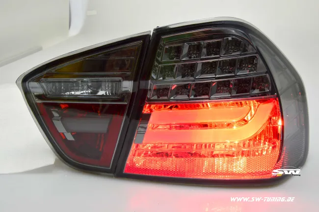 SW-Celi LED taillights for 3Series BMW E90 sedan 05-08 smoke red Lightbar (not 335d)