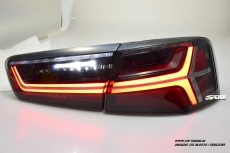SW-Celi LED taillights for Audi A6 4G Sedan 11-14 black smoke Lightbar dynamic LED indicator