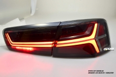 SW-Celi LED taillights for Audi A6 4G Sedan 11-14 black smoke Lightbar dynamic LED indicator