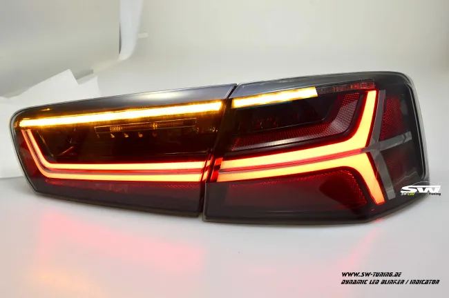SW-Celi LED Rückleuchten für Audi A6 4G Limousine 11-14 Lightbar black/smoke