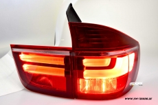 SW-Celi LED Rckleuchten passend fr BMW X5 E70 06-13 red Lightbar