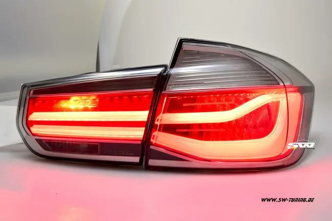 SW-Celis LED taillights for 3Series BMW F30 sedan 12-18 Black/clear silver LED Lightbar