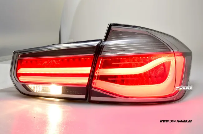 SW-Celis LED taillights for 3Series BMW F30 sedan 12-18 Black/clear silver LED Lightbar