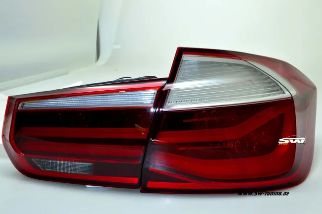 SWCeli LED Rückleuchten für 3er BMW F30 Limo 12-18 red LED Lightbar