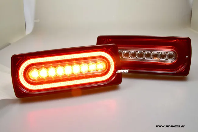 SW-Celi Full LED Taillights suitable for Mercedes G-Class W463 90-12 red