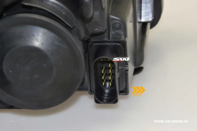 SW-DRLtube Scheinwerfer VW Golf VI 08-12 Dynamischer Blinker LED TFL U-Lighttube black