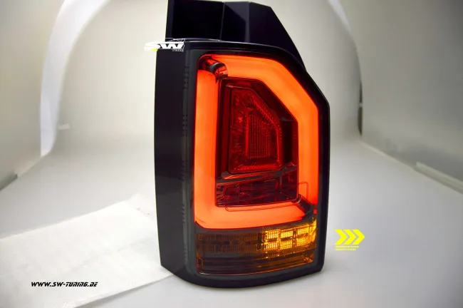 SW-Celi LED Rückleuchten für VW T6 Typ SG 16-20 smoke mit Wischblinker für Werks LED
