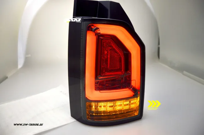 SW-Celi LED Rückleuchten für VW T6 Typ SG 16-20 smoke mit Wischblinker für Werks LED