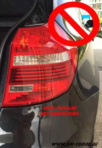 SW-Celi LED Rückleuchten BMW 1er E81/E87 04-07 Black/clear Lightbar