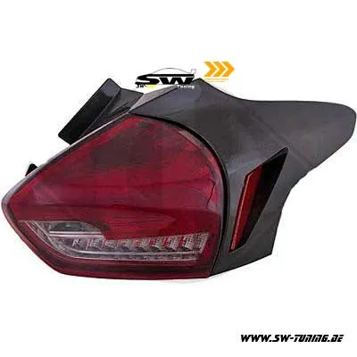 SW-Celi LED taillights for Ford Focus Mk3 CB8 DYB 16-18 5Doors-Hatchback red/smoke Lightbar
