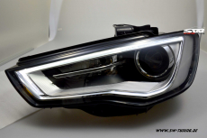 SW-DRLTube Scheinwerfer fr AUDI A3 Typ 8V 13-16 LED Tagfahrlicht Lighttube black/chrom