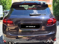 SW-Celi LED taillights suitable for Porsche Cayenne II 92A 958 11-14 with LED wiping indicator cherry red/clear