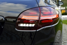 SW-Celi LED taillights suitable for Porsche Cayenne II 92A 958 11-14 with LED wiping indicator cherry red/clear