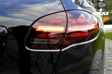 SW-Celi LED taillights suitable for Porsche Cayenne II 92A 958 11-14 with LED wiping indicator cherry red/clear