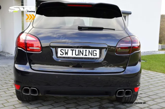 SW-Celi LED Rückleuchten passend für Porsche Cayenne II 92A 958 11-14 mit LED dynamischer Blinker cherry red/clear