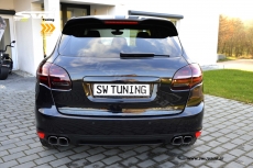 SW-Celi LED taillights suitable for Porsche Cayenne II 92A 958 11-14 with LED wiping indicator cherry red/clear