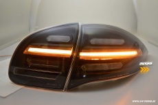SW-Celi LED Rckleuchten passend fr Porsche Cayenne II 92A 958 11-14 mit LED dynamischer Blinker Black/smoke