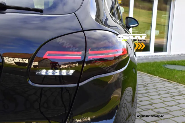 SW-Celi LED taillights suitable for Porsche Cayenne II 92A 958 11-14 with LED wiping indicator red/smoke