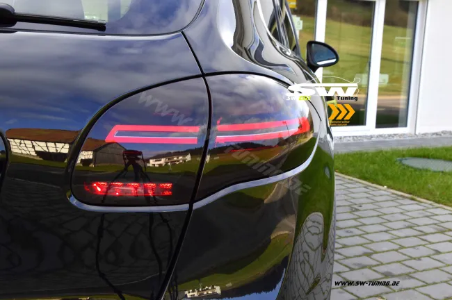 SW-Celi LED taillights suitable for Porsche Cayenne II 92A 958 11-14 with LED wiping indicator red/smoke