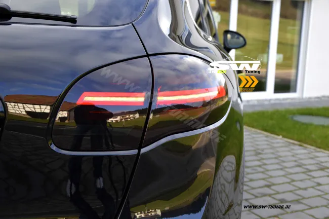 SW-Celi LED taillights suitable for Porsche Cayenne II 92A 958 11-14 with LED wiping indicator red/smoke