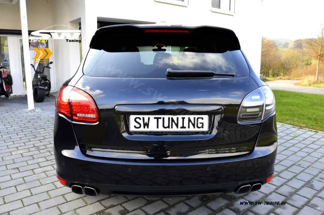 SW-Celi LED taillights for Porsche Cayenne II 92A 958 11-14 with LED wiping indicator Black/clear