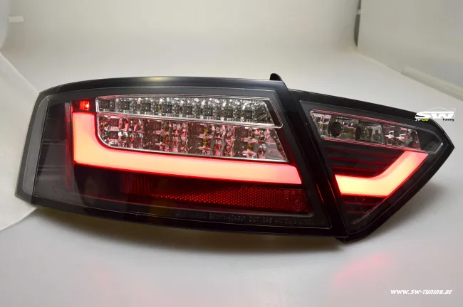 SW-Celi LED taillights suitable for Audi A5 8F / 8T3 07-11 Black/clear Lightbar 2doors (for Series LED)