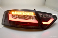 SW-Celi LED taillights suitable for Audi  A5 8F / 8T3 07-11 Black/clear Lightbar 2doors (for Series LED)