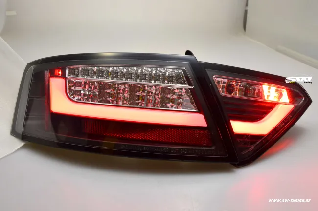 SW-Celi LED taillights suitable for Audi A5 8F / 8T3 07-11 Black/clear Lightbar 2doors (for Series LED)