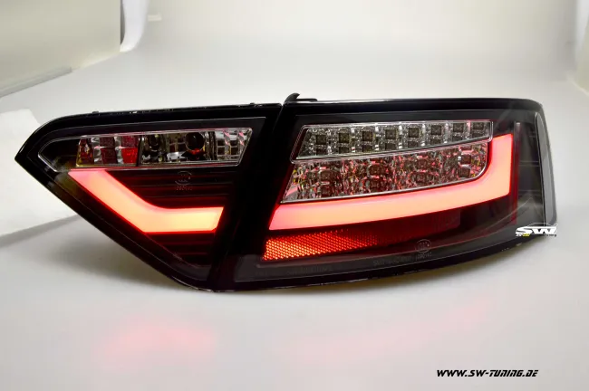 SW-Celi LED Rückleuchten für Audi A5 Cabrio 8F / Coupe 8T3 07-11 Black/clear Lightbar 2Türer