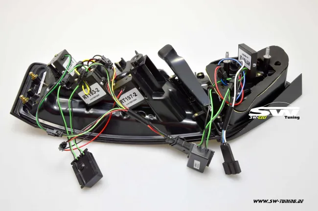 SW-Celi LED Rückleuchten für Audi A5 Cabrio 8F / Coupe 8T3 07-11 Black/clear Lightbar 2Türer