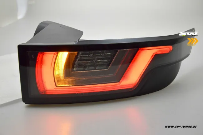 SW-Celi Voll LED Rückleuchten Range Rover Evoque 11-18 L538 Black/clear Lightbar