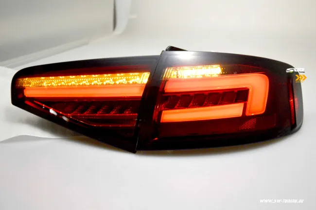 SW-Celi LED Rückleuchten passend für Audi A4 B8 8K Limo Facelift 12-15 red/smoke LED Wischblinker für Serien LED