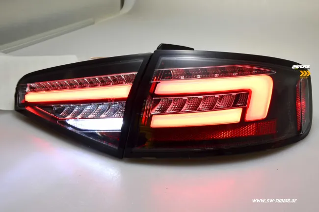 SW-Celi LED taillights suitable for Audi A4 B8 8K Limo Facelift 12-15 black/clear LED wiper indicators for series LED