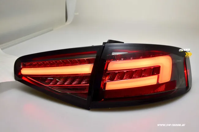 SW-Celi LED Rückleuchten passend für Audi A4 B8 8K Limo Facelift 12-15 smoke LED Wischblinker für Serien LED