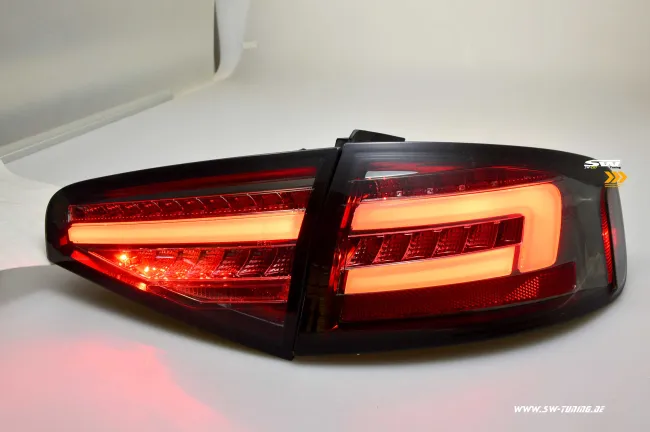 SW-Celi LED Rückleuchten passend für Audi A4 B8 8K Limo Facelift 12-15 smoke LED Wischblinker für Serien LED