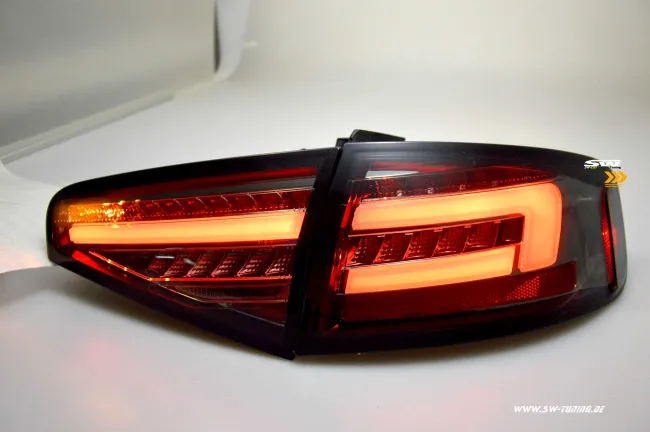 SW-Celi LED Rückleuchten passend für Audi A4 B8 8K Limo Facelift 12-15 smoke LED Wischblinker für Serien LED