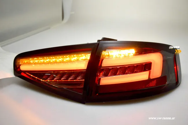 SW-Celi LED Rückleuchten passend für Audi A4 B8 8K Limo Facelift 12-15 smoke LED Wischblinker für Serien LED