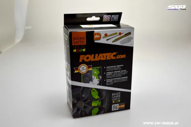 brake caliper paint set Neon green 10 pieces Foliatec 700ml (1l/49,93EUR)