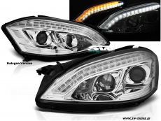 SW-Ltube Halogen Scheinwerfer passend fr Mercedes S-Klasse W221 05-09 LED Standlicht Blinker chrom