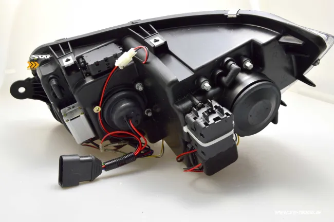 SW-DRLTube headlights VW T6 Type SG 16-20 LED Lighttube DRL R87 chrome dynamic indicator