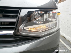SW-DRLTube headlights VW T6 Type SG 16-20 LED Lighttube DRL R87 black dynamic indicator
