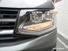 SW-DRLTube headlights VW T6 Type SG 16-20 LED Lighttube DRL R87 black dynamic indicator